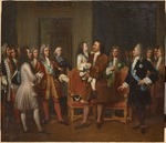 Hersent-Mauduit, Louise Marie-Jeanne - Ludwig XV. besucht Peter den Großen im Hôtel de Lesdiguieres am 10. Mai 1717