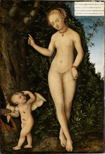 Cranach, Lucas, der Ältere - Venus mit Amor als Honigdieb
