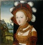 Cranach, Lucas, der Ältere - Eine fürstlich gekleidete junge Dame