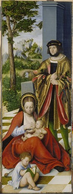 Cranach, Lucas, der Ältere - Triptychon mit der Heiligen Sippe (linker Flügel)