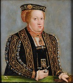 Cranach, Lucas, der Jüngere - Porträt von Katharina von Österreich (1533-1572), Königin von Polen