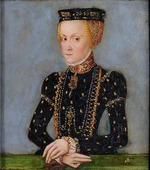 Cranach, Lucas, der Jüngere - Porträt von Anna Jagiellonica (1523-1596), Königin von Polen