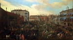 Heintz, Joseph, der Jüngere - Die Stierjagd auf dem Campo San Polo (Caccia ai tori in Campo San Polo)