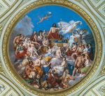 Sabatelli, Luigi - Der Olymp. Deckentondo im Sala dell'Iliade von Palazzo Pitti