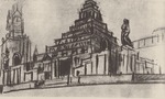Schtschussew, Alexei Wiktorowitsch - Erste Skizze für das Lenin-Mausoleum