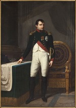 Lefévre, Robert - Porträt von Kaiser Napoléon I. Bonaparte (1769-1821) in der Uniform der Chasseurs de la Garde