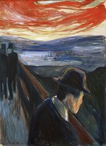 Munch, Edvard - Verzweiflung (Kranke Stimmung bei Sonnenuntergang)