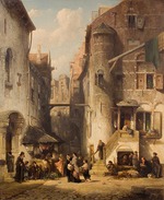 Verveer, Salomon Leonardus - Eine Straße im jüdischen Viertel von Amsterdam
