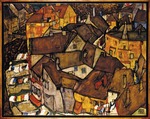 Schiele, Egon - Häuserbogen in Krumau (Die kleine Stadt V)