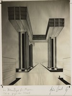 Lissitzky, El - Wolkenkratzer (Wolkenbügel) am Strastnoj Boulevard in Moskau