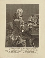 Lempereur, Louis-Simon - Porträt von Komponist Louis-Nicolas Clérambault (1676-1749)