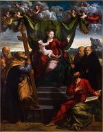 Dossi, Dosso - Madonna mit Kind und Heiligen