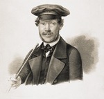 Unbekannter Künstler - Porträt von Schriftsteller Sergei Alexandrowitsch Sobolewski (1803-1870)