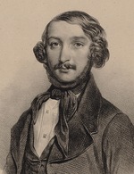Devéria, Achille - Porträt von Komponist Heinrich Wilhelm Ernst (1814-1865)