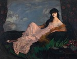Zuloaga y Zabaleto, Ignacio - Porträt von Anna-Elisabeth, Comtesse Mathieu de Noailles (1876-1933)