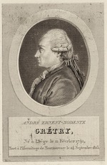 Adam, Pierre Michel - Porträt von Komponist André Ernest Modeste Grétry (1741-1813)