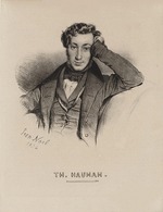 Noël, Léon - Porträt von Violinist und Komponist Theodor Haumann (1808-1878)