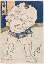 Kunisada (Toyokuni III.), Utagawa - Sumokämpfer Itadaki