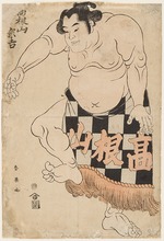Shun'ei, Katsukawa - Sumokämpfer Takenyama