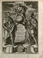 Unbekannter Künstler - Justinianus Corpus Iuris Civilis (Bestand des zivilen Rechts). Frontispiz