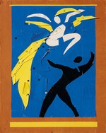 Matisse, Henri - Zwei Tänzer (Deux danseurs). Vorhangentwurf zum Ballett Rouge et Noir von Léonide Massine