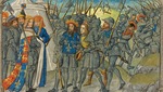 Unbekannter Künstler - Der König von England empfängt einen Herold vom König von Frankreich