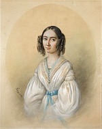 Hensel, Wilhelm - Porträt von Komponistin Fanny Hensel geb. Mendelssohn (1805-1847)
