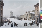 Roussel, Paul Marie - Ochotny Rjad Strasse und das Adelsversammlung-Haus in Moskau