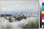 Sokolow, Pjotr Petrowitsch - Illustration zur Erzählung Ljgow (aus Aufzeichnungen eines Jägers) von Iwan Turgenjew
