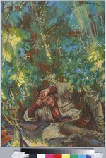 Lanceray (Lansere), Ewgeni Ewgenjewitsch - Olenin. Illustration zur Novelle Die Kosaken von Lew Tolstoi 