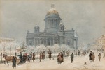 Alt, Franz - Winterlandschaft mit der Isaakskathedrale 