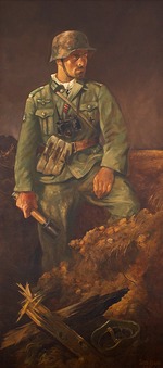 Happ, Sepp - Über allem aber steht unsere Infanterie (Linker Teil eines Triptychons) 
