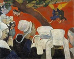 Gauguin, Paul Eugéne Henri - Die Vision nach der Predigt (Jakobs Kampf mit dem Engel)
