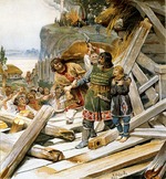 Lebedew, Klawdi Wassiljewitsch - Die Ermordung Theodor des Warägen und seines Sohnes Johannes