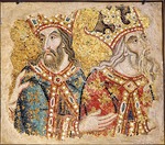 Unbekannter KÃ¼nstler - Die Heiligen Drei Könige. Mosaikfragment aus San Marco in Venedig