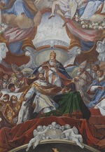 Stauder, Jacob Carl - Die Krönung Karls des Großen durch Papst Leo III. im Jahr 800