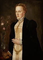 Süddeutscher Meister - Porträt von Philippine Welser (1527-1580)