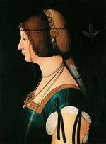 Bernardino de Conti - Porträt von Bianca Maria Sforza (1472-1510)