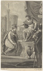 Portman, Ludwig Gottlieb - Römischer Kaiser Nero krönt Trdat I. von Armenien