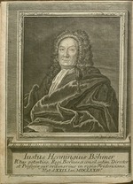 Unbekannter Künstler - Porträt von Justus Henning Böhmer (1674-1749) 
