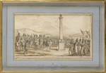 Desrais, Claude Louis - Napoleon vor der Roßbacher Säule