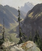 Calame, Alexandre - Das Lütschental mit dem Wetterhorn