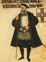Unbekannter Künstler - Vasco da Gama als Vizekönig von Indien und Graf von Vidigueira. Aus Livro de Lisuarte de Abreu