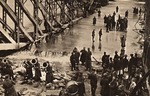 Unbekannter Fotograf - 3. März 1918 an der Eisenbahnbrücke über die Jasselda