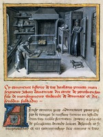 Meister des Girart de Roussillon - Der Übersetzer, den lateinischen Text in der Bibliothek lesend