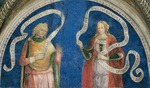 Pinturicchio, Bernardino, Werkstatt von - Der Prophet Ezechiel und die Cimmerische Sibylle
