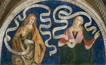 Pinturicchio, Bernardino, Werkstatt von - Der Prophet Micha und die Tiburtinische Sibylle