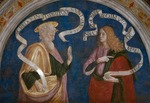Pinturicchio, Bernardino, Werkstatt von - Der Apostel Bartholomäus und der Prophet Joel