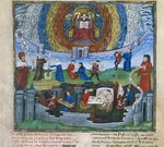 Unbekannter Künstler - Miniatur aus De civitate Dei (Vom Gottesstaat) von Augustinus von Hippo
