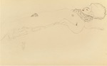Klimt, Gustav - Liegender Akt